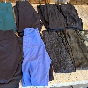 Lululemon Athletica Black and Blue Leggings Collection